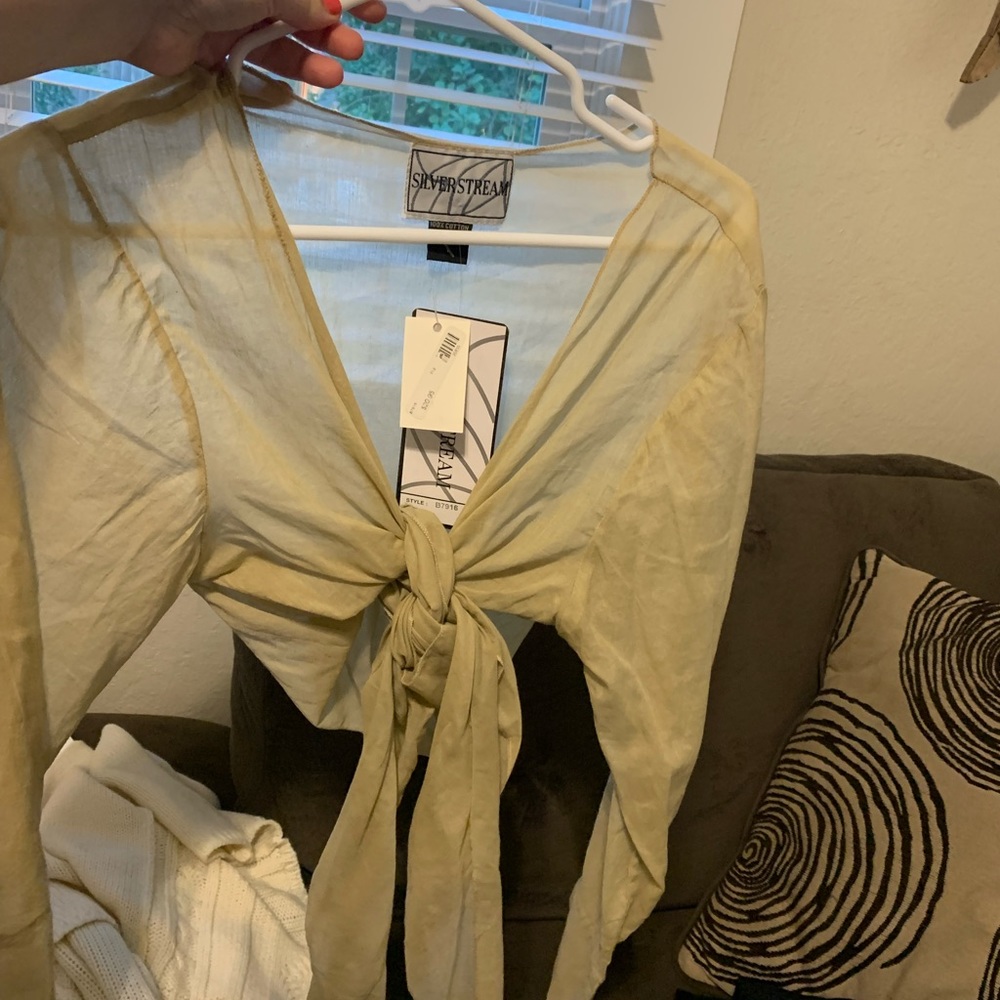 Tie up long sleeve